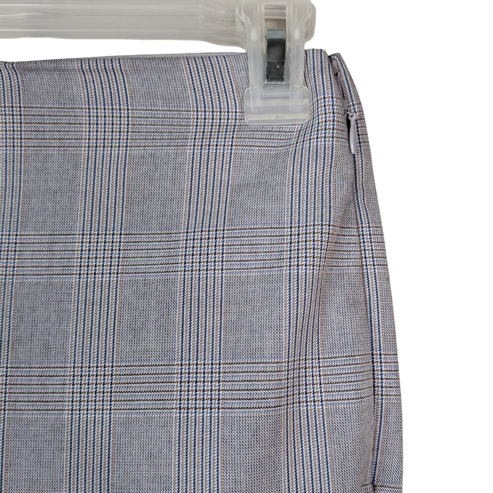 Aritzia Sunday Best Taro Pant Plaid Trousers SZ 0 Gray Office Siren Straight - Picture 5 of 9